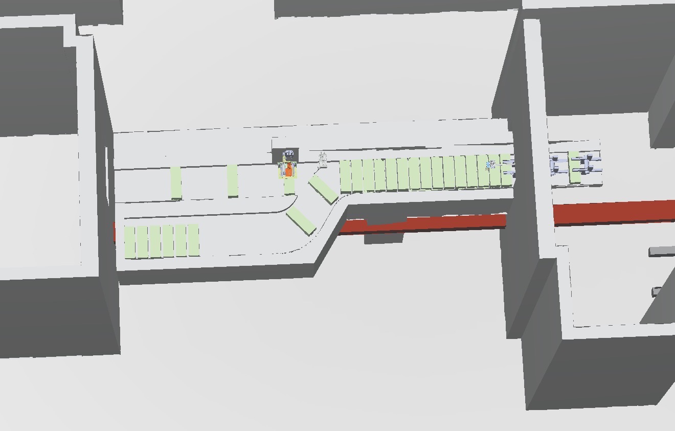 User CAD: downstream conveyor sorting and rejection area