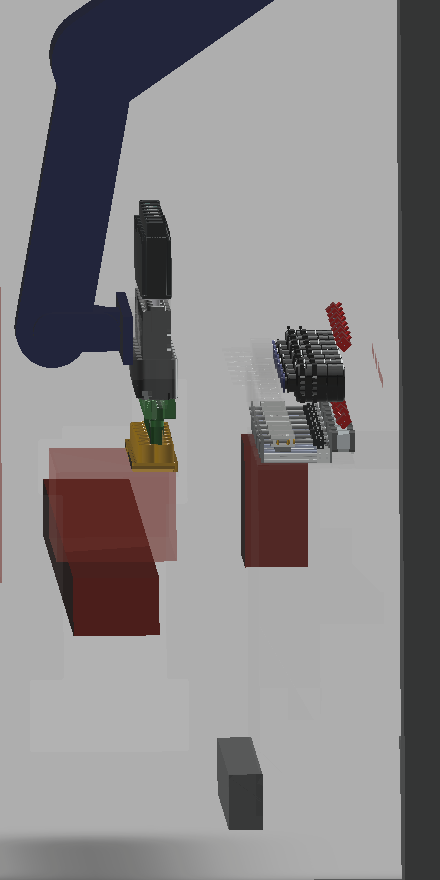 User CAD side view: bottles held away from the Vision System